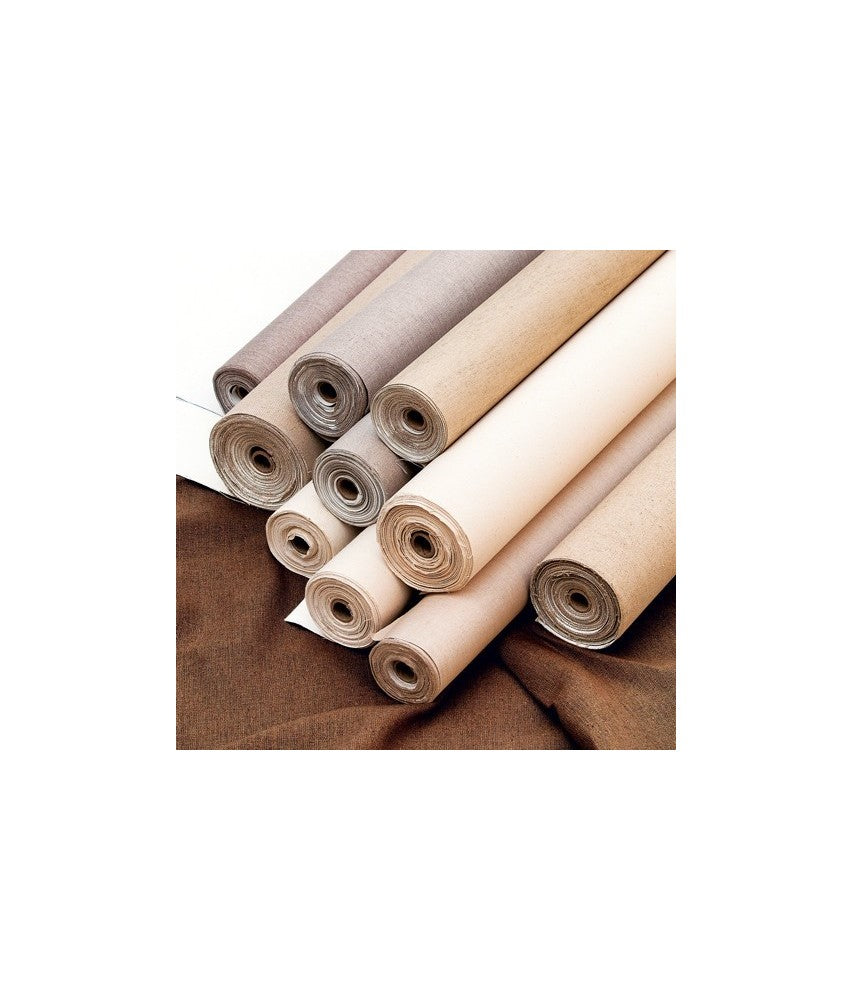 Tela in rotolo economica 100% COTONE - Grana Media - Retro Bianco - MADE IN ITALY