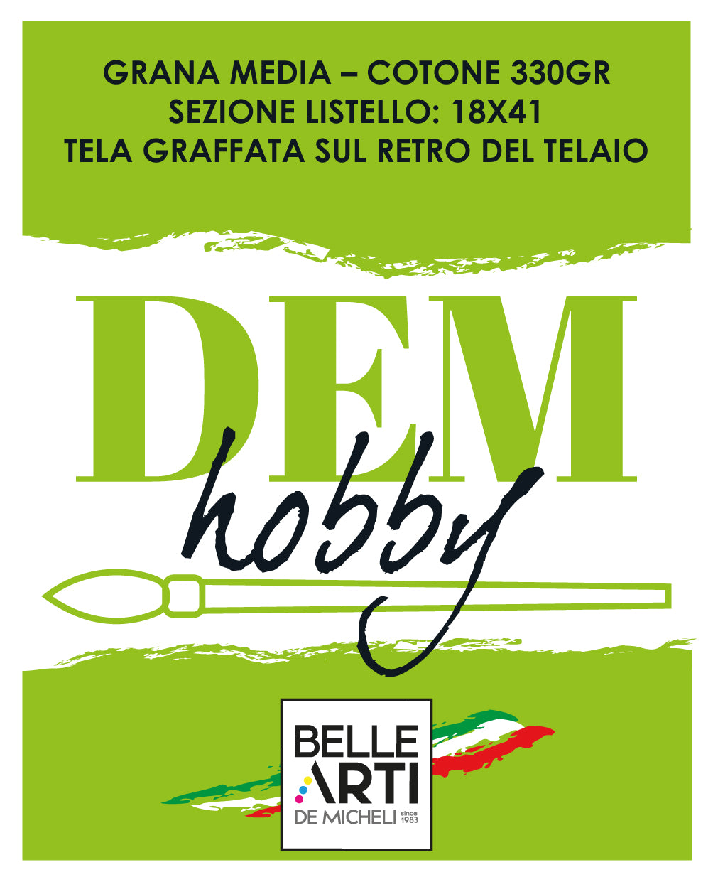 tela telaio pittura DEM HOBBY