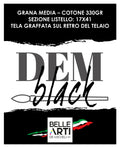 Tele per pittura " DEM BLACK" Grana Media - Qualità Italiana